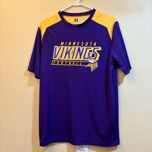 NFL Vikings Shirt Purple Yellow Team Apparel Men’s Medium